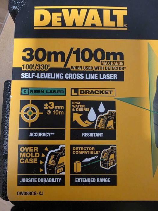 Laser Dewalt 30/100 mtr