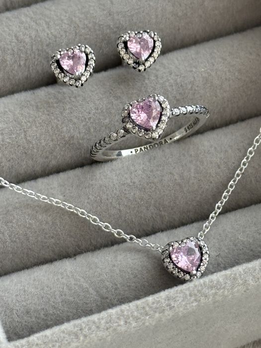 Pandora set argint 925 pink edition