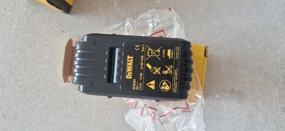 DeWalt DCB361 (36V / 2.0Ah Li-Ion) – Чисто нова оригинална батерия,Фабрична кутия - 2 броя