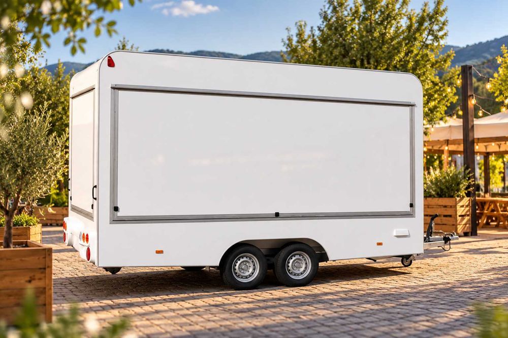 Rulota comerciala STANDARD noua, food truck, omologata RAR