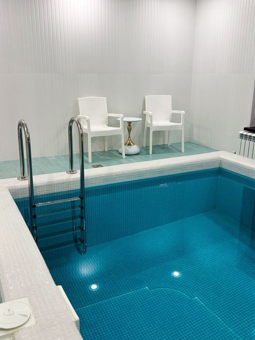 Баня с бассейном с хорошой парной