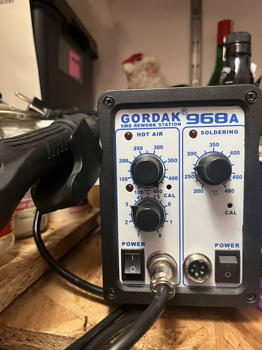 Statie de lipit cu aer cald/ pistol aer cald