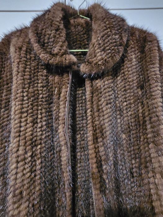 Болеро от плетена естествена норка.