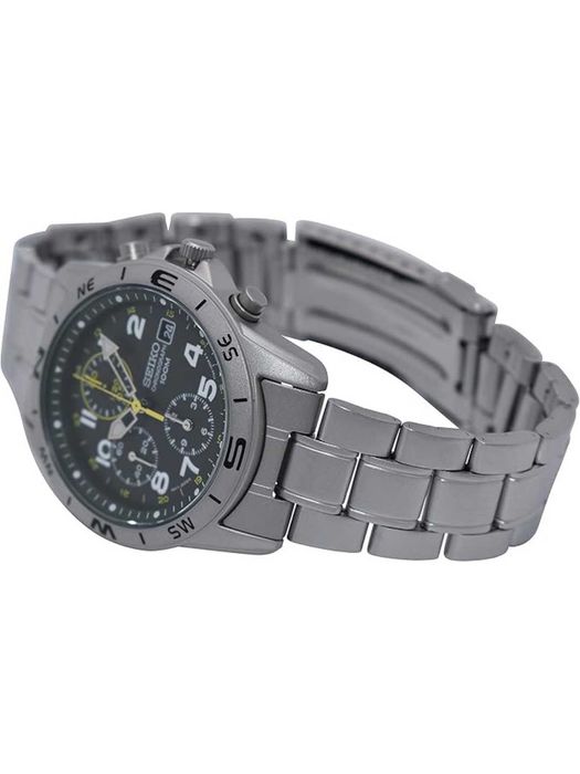 Часы Seiko SND377P, мужские, водонепроницаемость WR100, хронограф