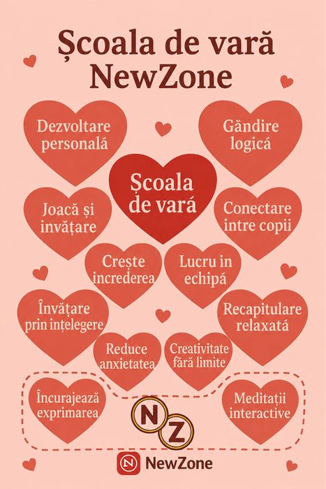 Școala de vară NewZone Meditatii-matematica,lb romana,lb engleza