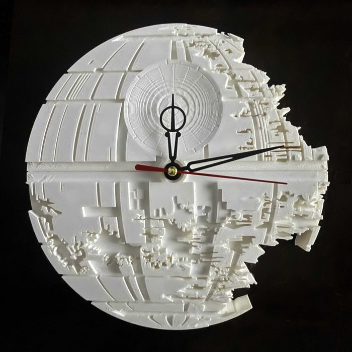Ceas de perete „Death Star” - Star Wars (printat 3d)