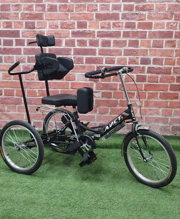 Трёхколёсный велосипед для инвалидов ДЦП