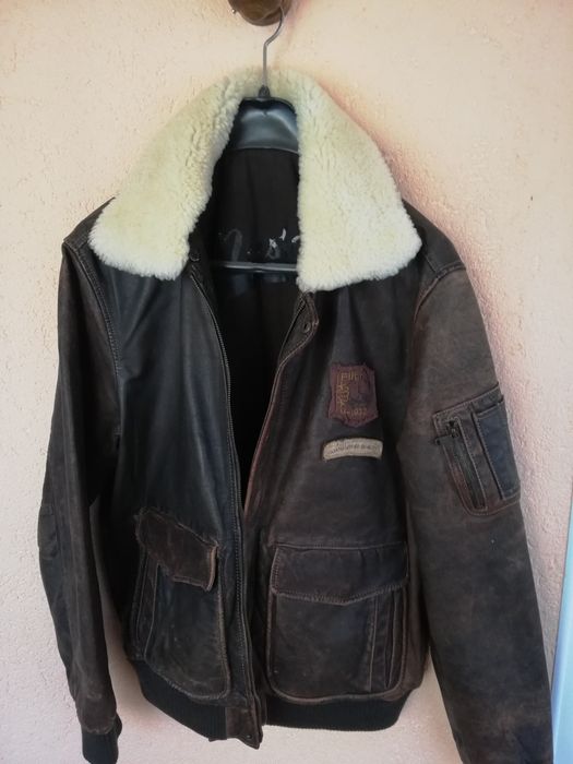 Geaca piele Mustang Aviator L bărbați