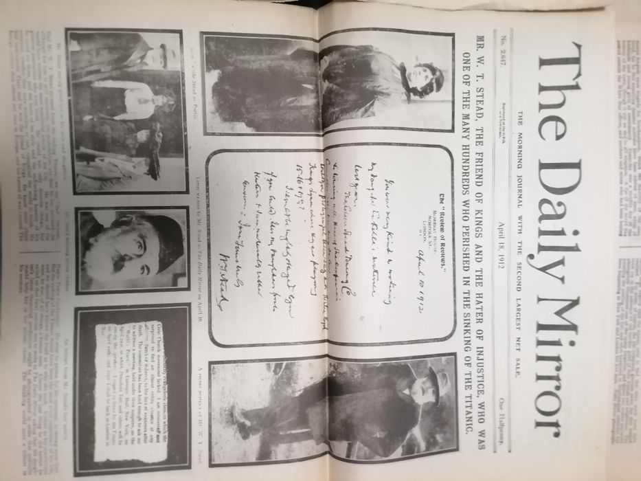 Colectie 3 ziare Daily Mirror aprilie 1912 cu scufundarea Titanicului