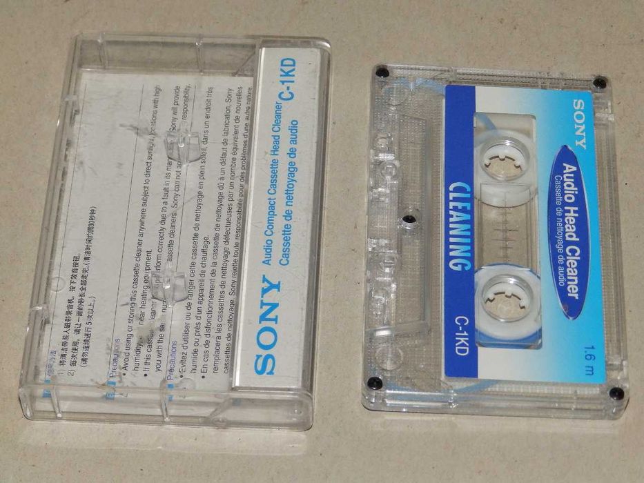 Касета SONY C-1KD за почистване на глави на дек, касетофон