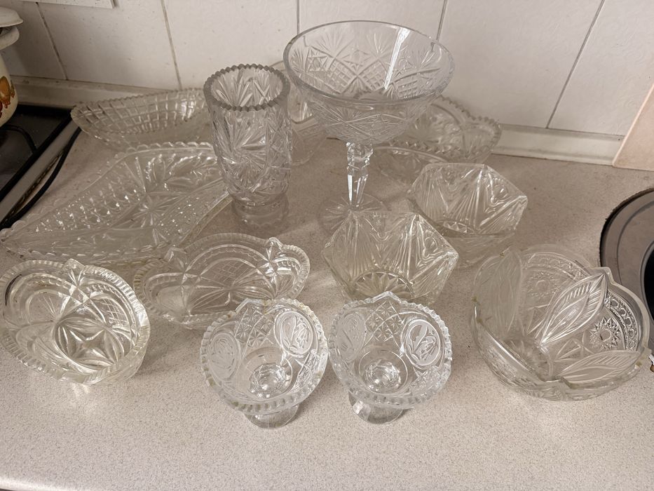 Посуда люстра хрусталь