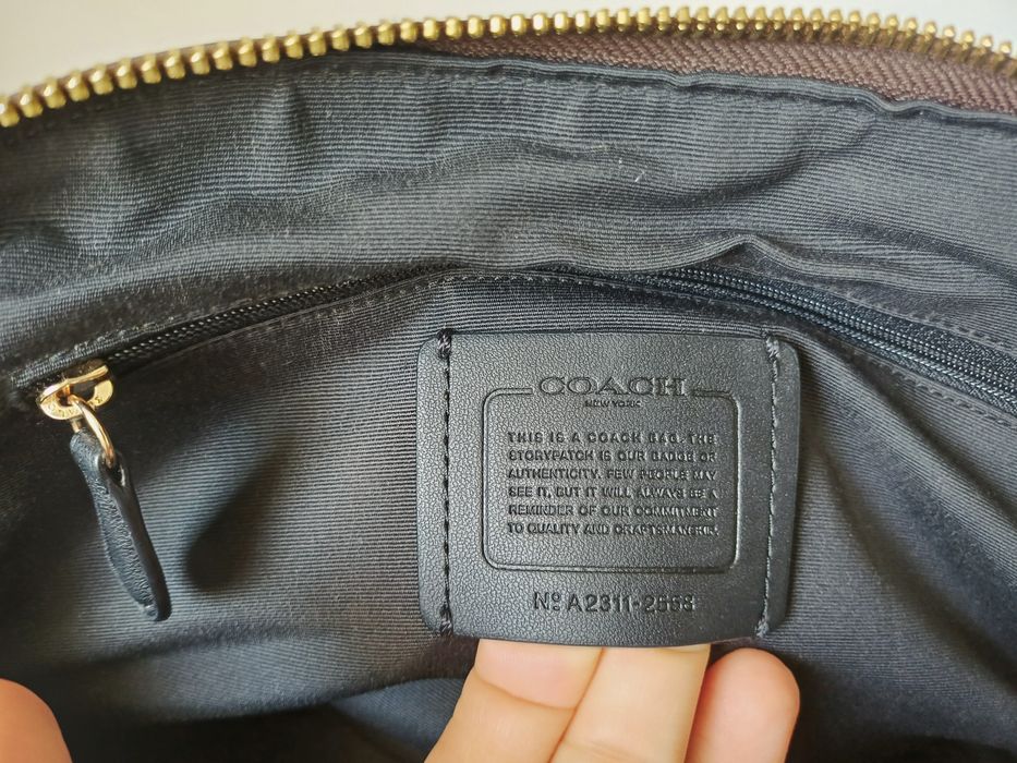 Чанта Coach естествена кожа