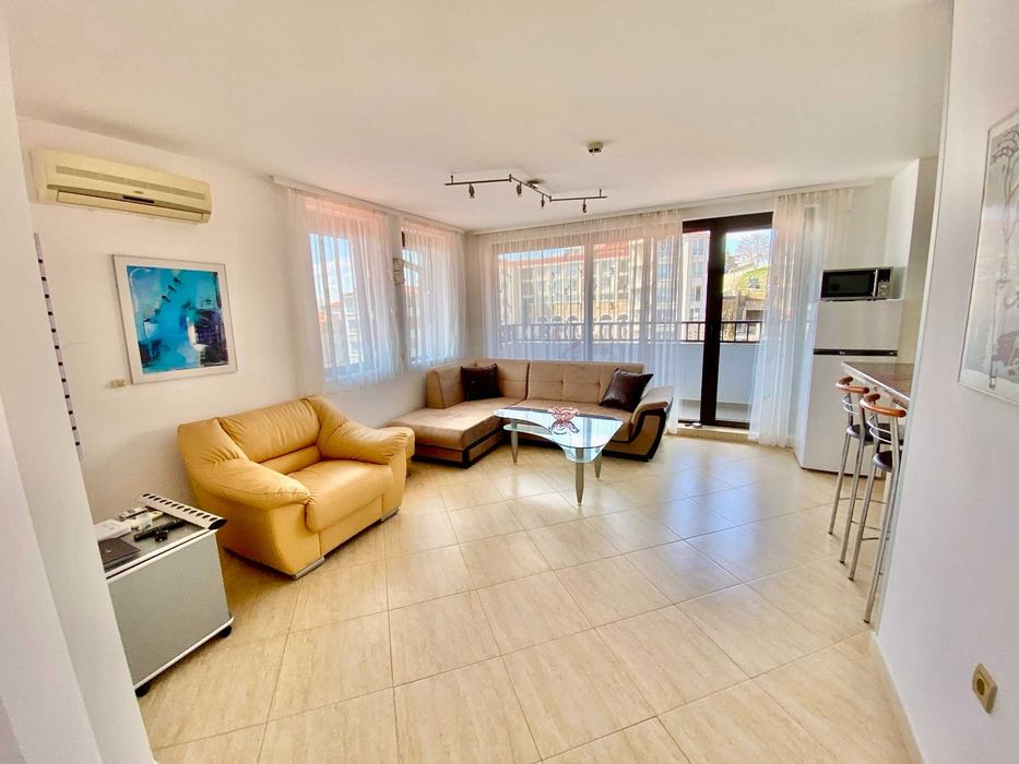 Обзаведен двустаен апартамент с гледка море в комплекс „ Етъра 2 “