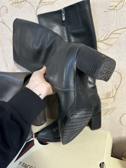 Сапоги женские, натуральная кожа