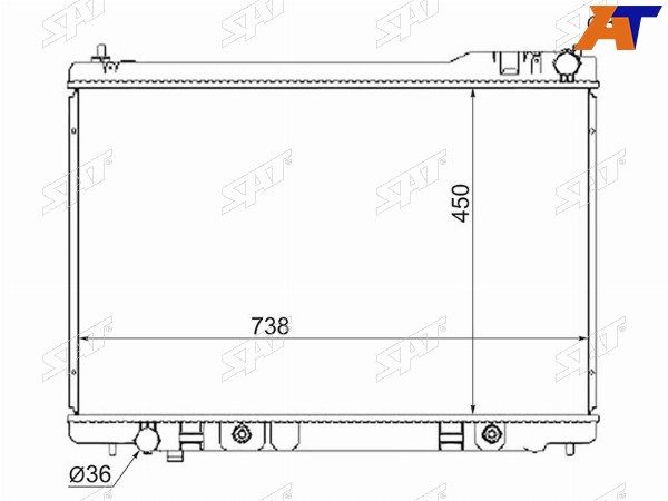 Радиатор Infiniti Fx35