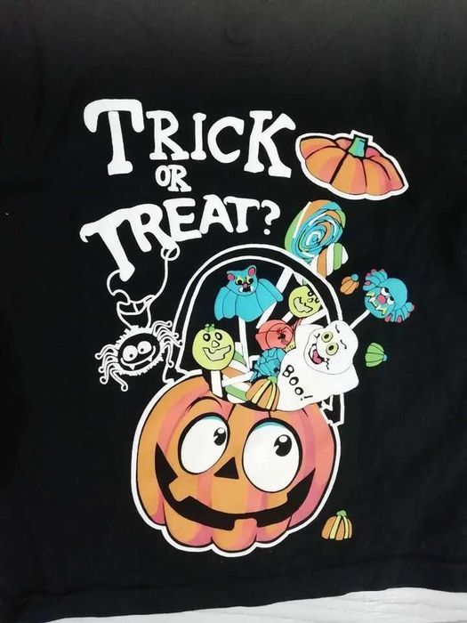 2 bluze Halloween copii varsta 3-4 ani dovleac schelet firma George