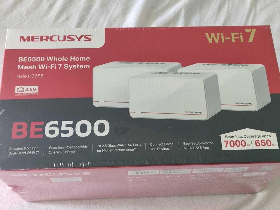 MERCUSYS Halo H37BE (pachet de 3) WiFi7 Mesh BE6500,