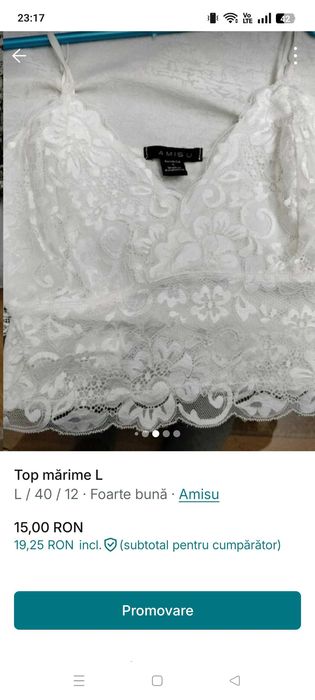 Top dama mărime L New Yorker