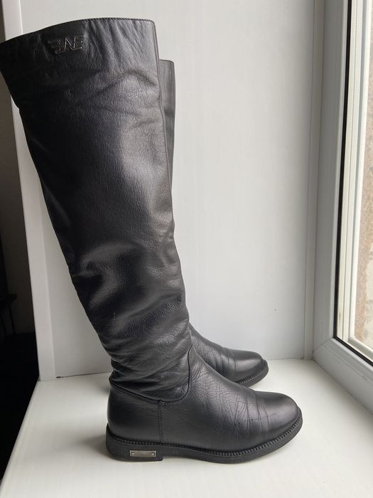 Зимние сапоги, натуральная кожа