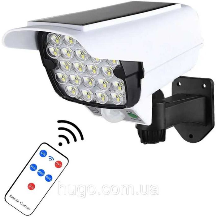 НОВО!Соларна автономна лампа имитираща камера