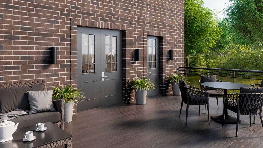 Фасадные панели Кирпич. Сайдинг, софиты, гибкая черепица, водосток.