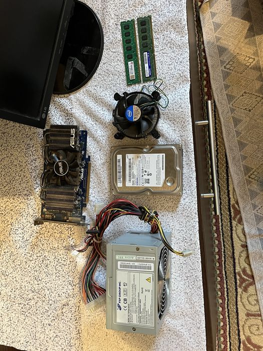 продам комлпектующие и монитор