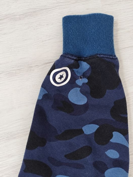 BAPE x PSG Shark Full Zip Hoodie Blue Camo – mărimea L