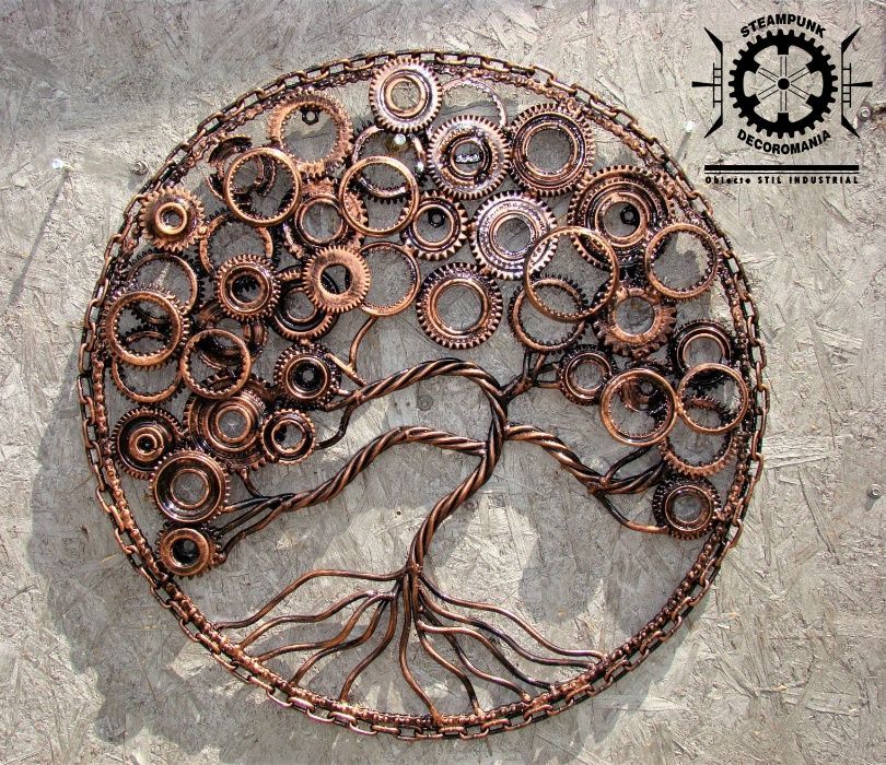 Copacul abundentei/Pomul abundentei.Decor Steampunk, stil industrial