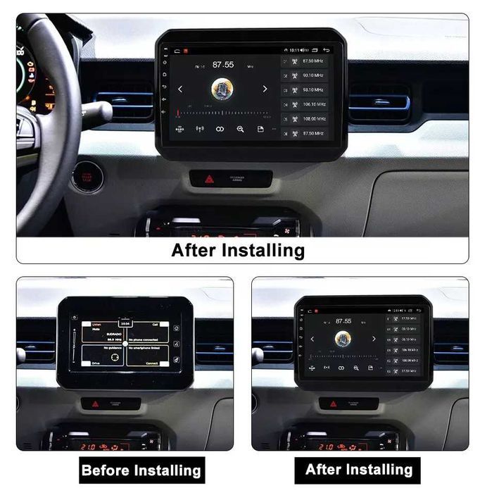 NAVIGATIE Android 14 Suzuki Ignis 2016-2021 1/8 Gb CarPlay + CAMERA