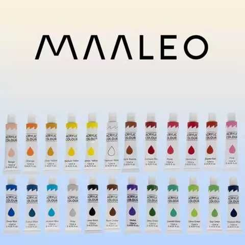 Комплект акрилни бои 24 бр х 12 ml Maaleo