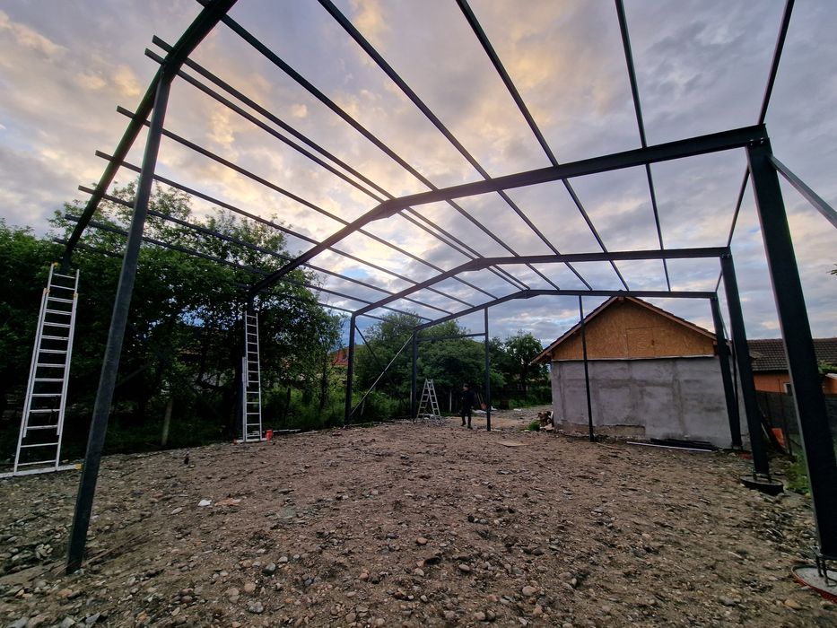 Structura 10X30 ferme si stâlpi pret bomba