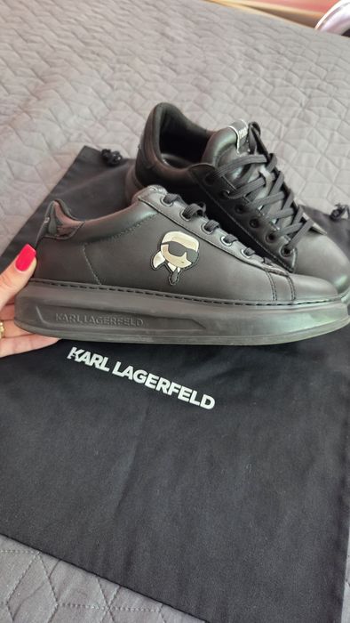 Мъжки черни сникърси Karl Lagerfeld