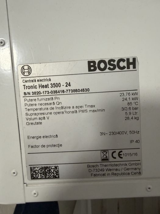 Centrala electrica Bosch 24 kw