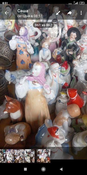 Продаётся фарфоровые статуэтки
