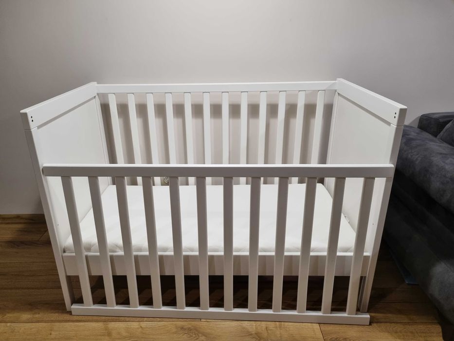 Дървена кошара+легло от IKEA 2в1 + матрак