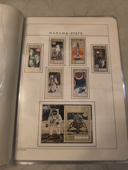 Colecție Timbre Rare Tematică Spațială - Ajman & Manama