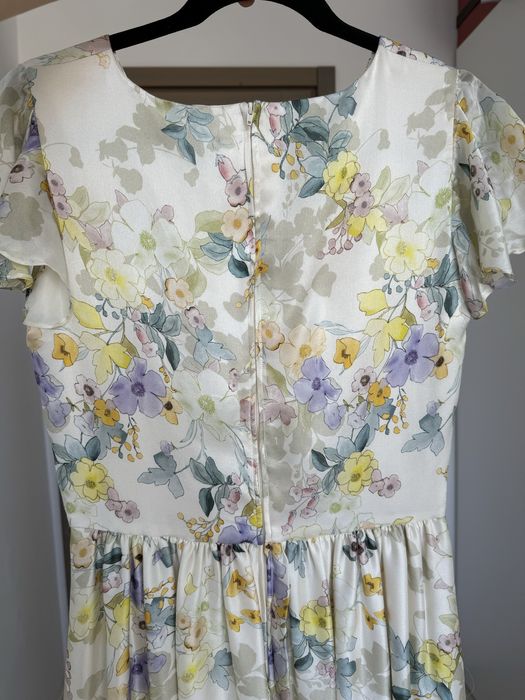 Rochie matase floral 40