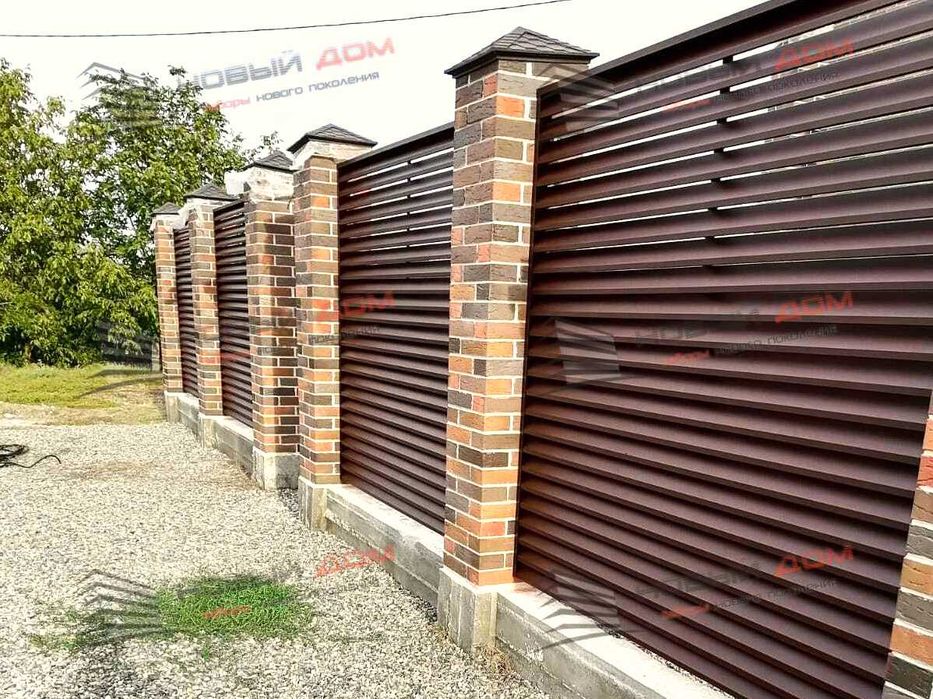 Забор жалюзи еврожалюзи