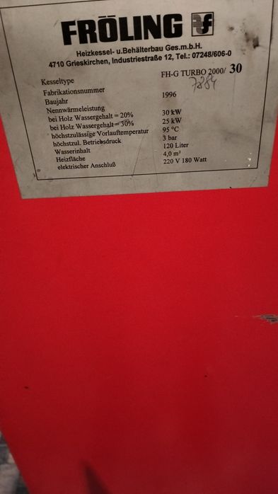 Vînd Centrală Froling 30 kw