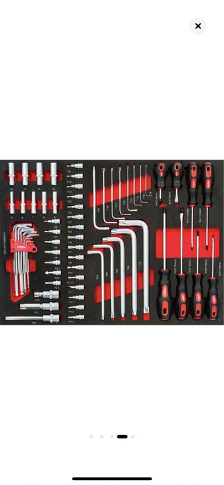 Dulap profesional echipat cu scule Airpress, 217 piese