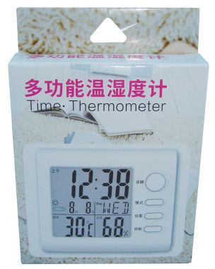 Termometru, Ceas Si Higrometru, Cu Afisaj LCD