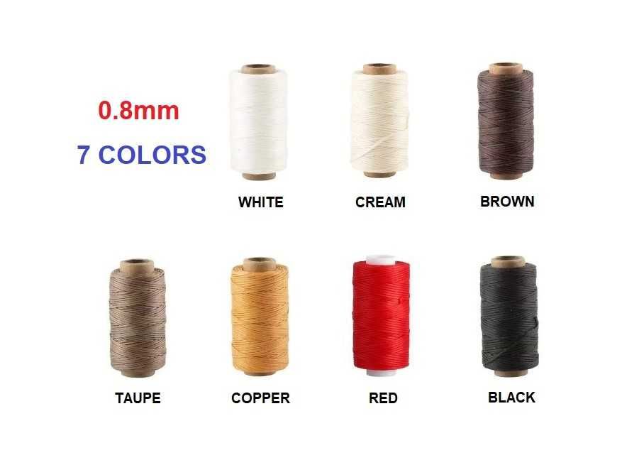 Комплект восъчни конци за кожа 0.8мм