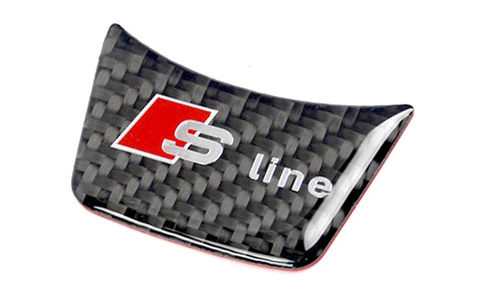 Ornament fibra carbon volan (cu / fara logo S line) - Audi