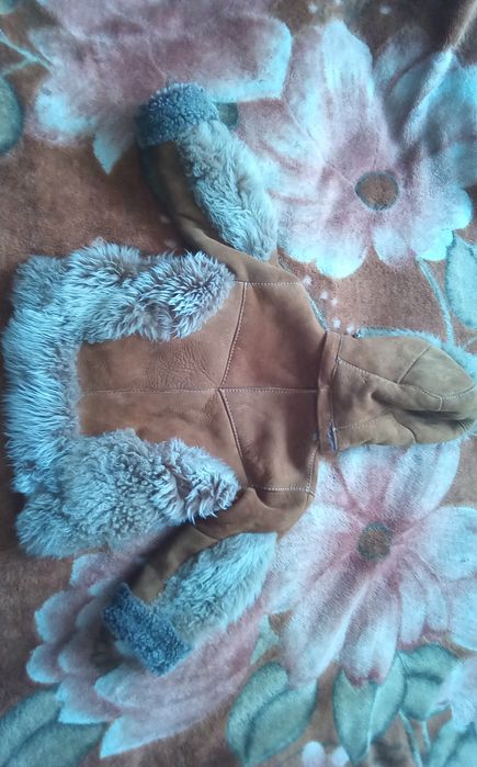 Детская дубленка, комбинезон