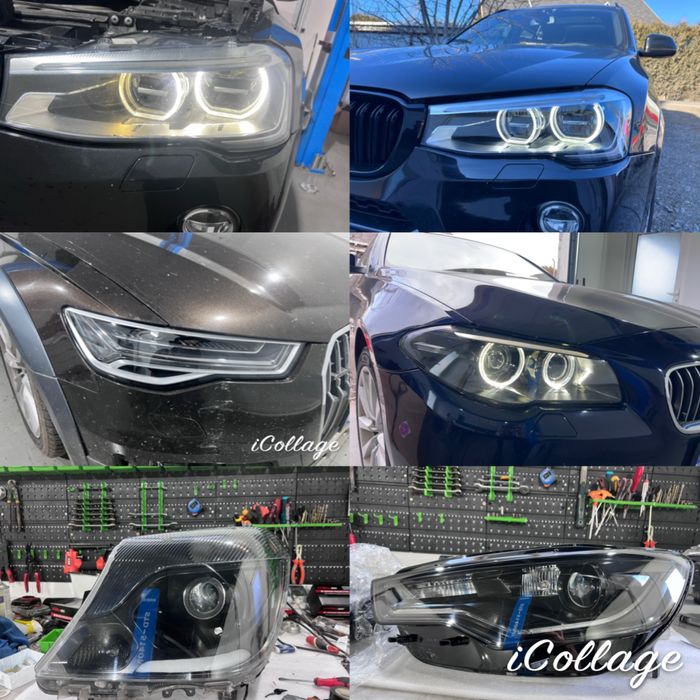 Reparatii faruri, inlocuire lupe arse,  inlocuire sticla, reparare drl