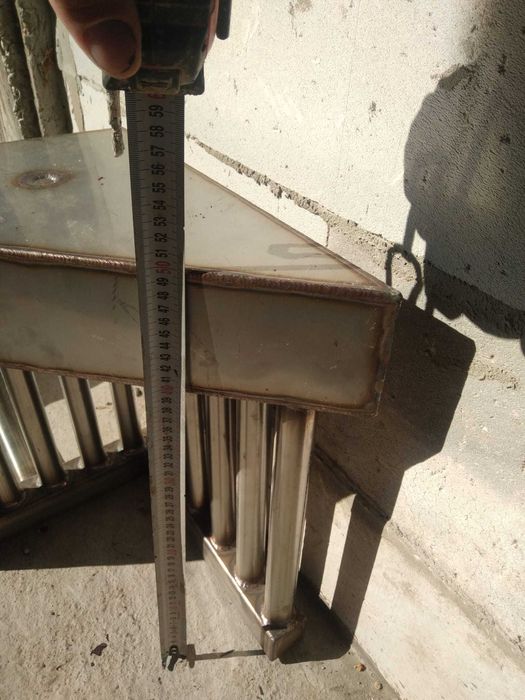 Registru termic din inox pentru sobă de colț!