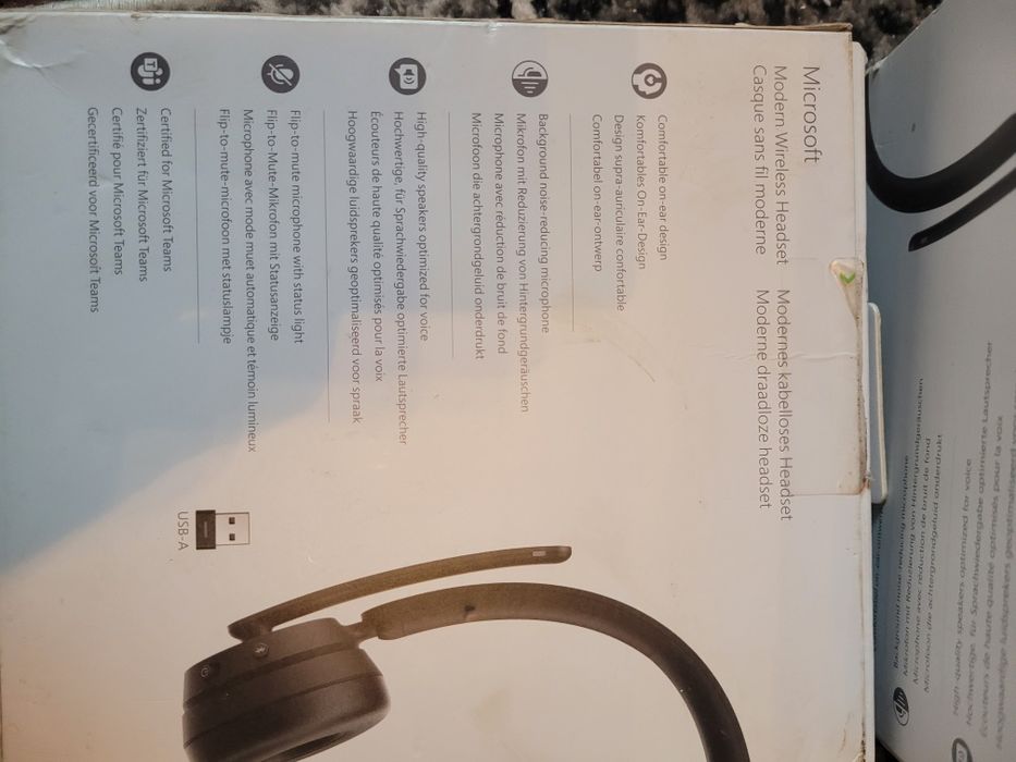 Microsoft Modern Wireless Headset Căști Fără fir Bandă de fixare pe cap Birou/Call center Bluetooth Negru