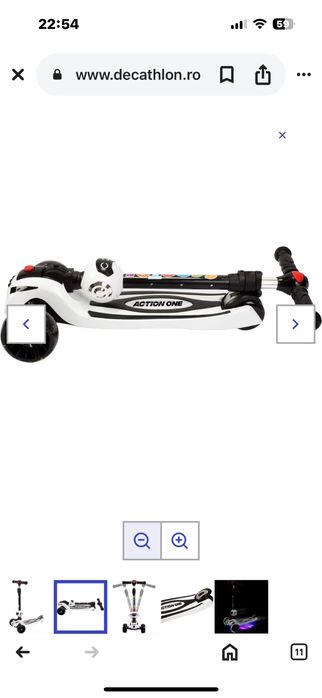 Trotineta NOUA cu roti luminoase si muzica