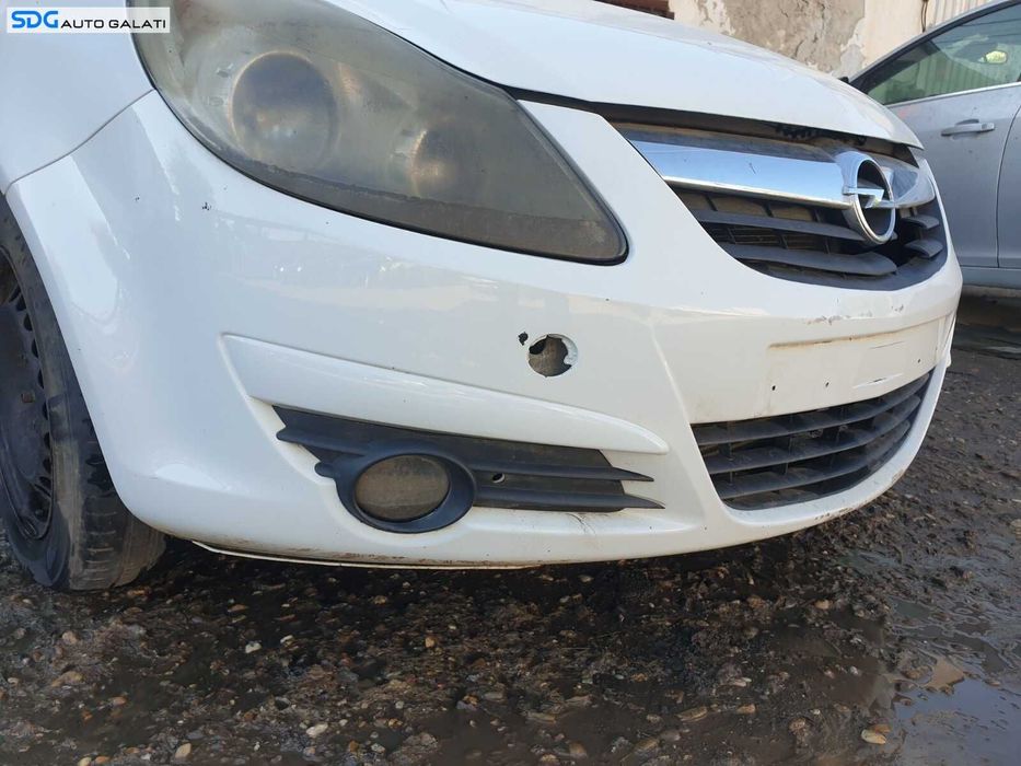 Bara Spoiler Fata cu Grila FARA Emblema si Grile Proiectoare cu Defect Opel Corsa D 2006 - 2014 Culoare Y474 [C9809] [C9810]