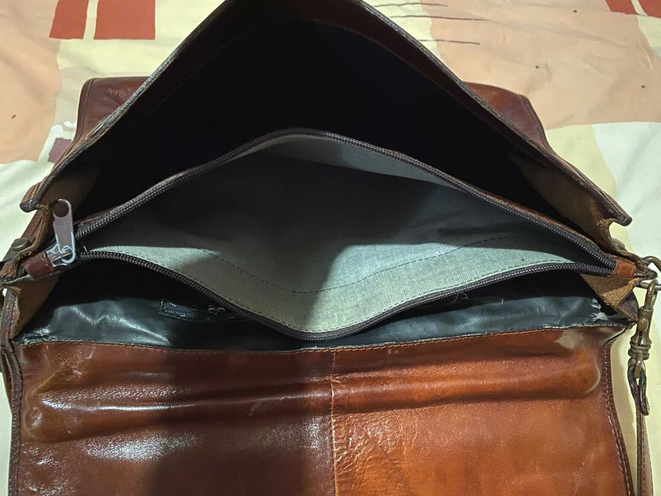 Чанта, естествена кожа, тип дипломатическа